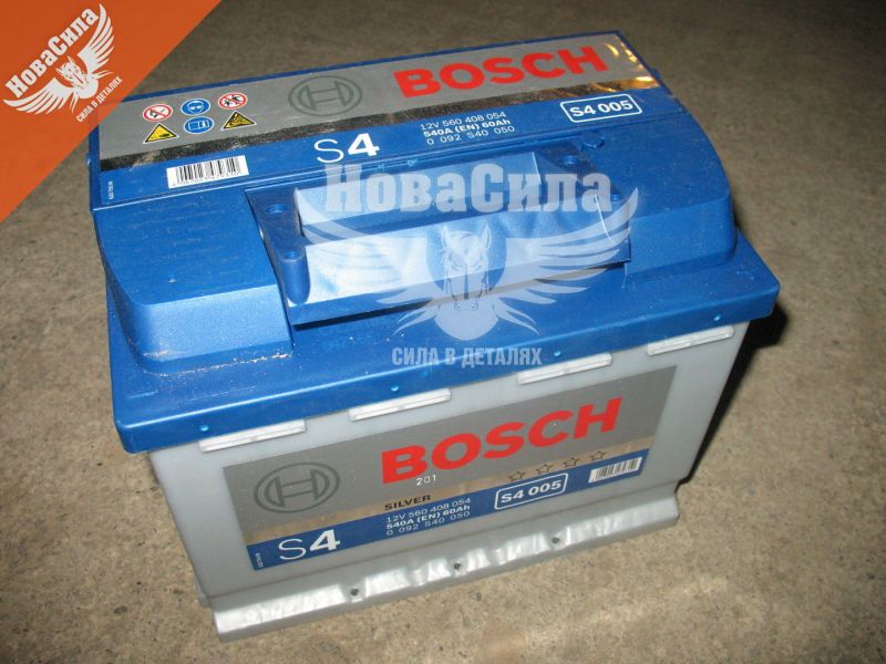 АКБ 60-А/Ч (Bosch) S-4 (R+) 540A (242х175х190мм.) (0092S40050)