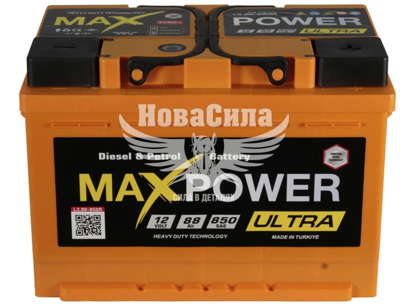 АКБ 88-А/Ч (MaxPower) Ultra (R+) 850A (278х175х190мм.) (TM75A750R)