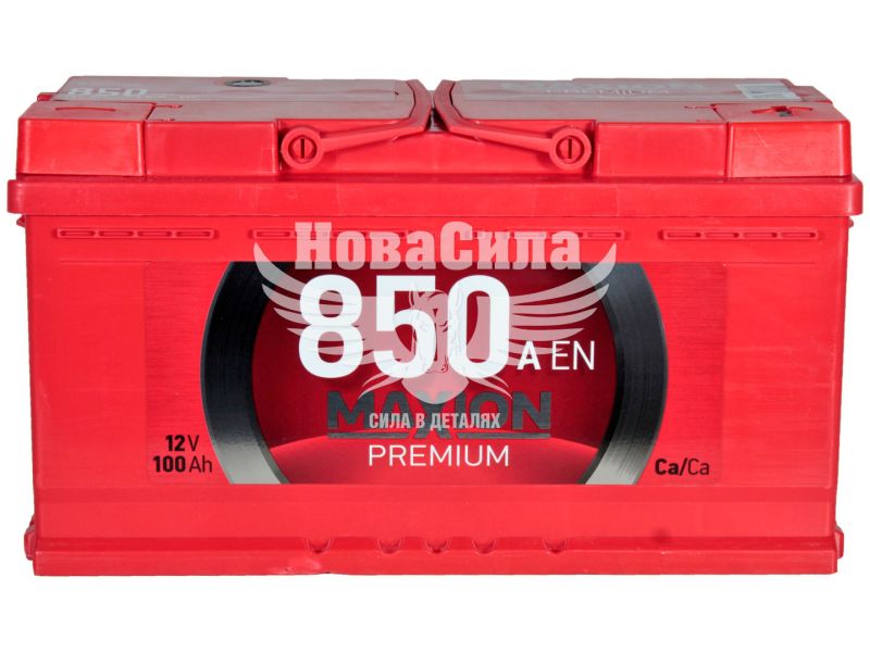 АКБ 100-А/Ч (Maxion) Premium TR (R+) 850A обсл. з пробк. (353х175х190мм.)