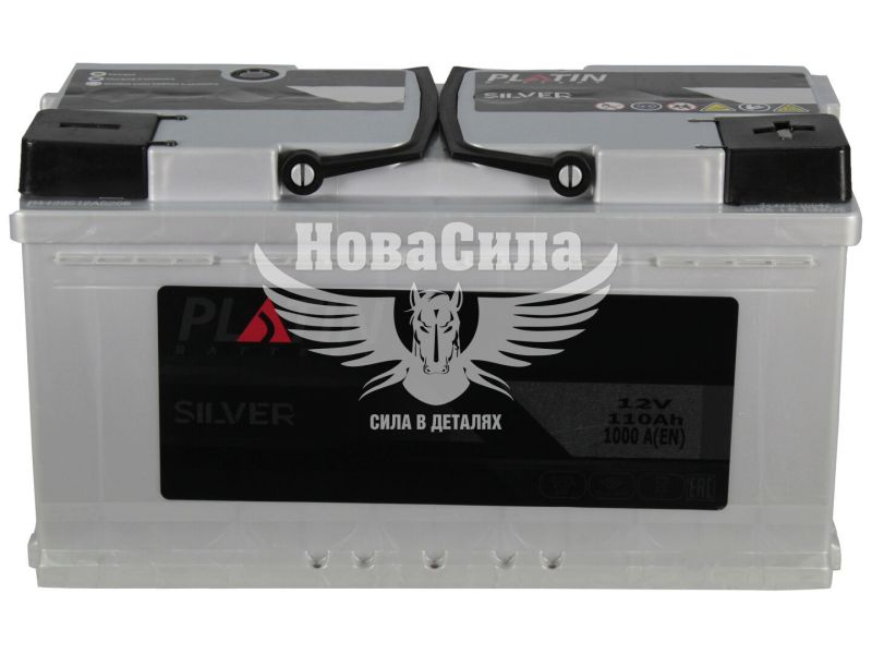 АКБ 110-А/Ч (Platin) Silver (R+) 1000A обсл. з пробк. (355х175х190мм.)