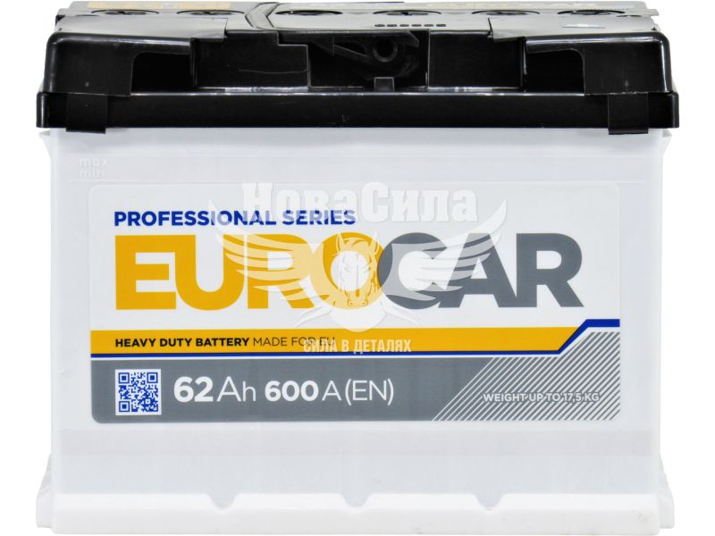 АКБ 62-А/Ч (EuroCar) (R+) 600A
