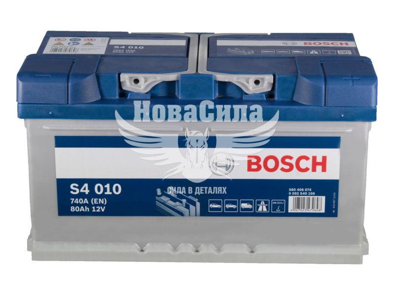 АКБ 80-А/Ч (Bosch) S-4 (R+) 740A (315х175х175мм.) (0092S40100)