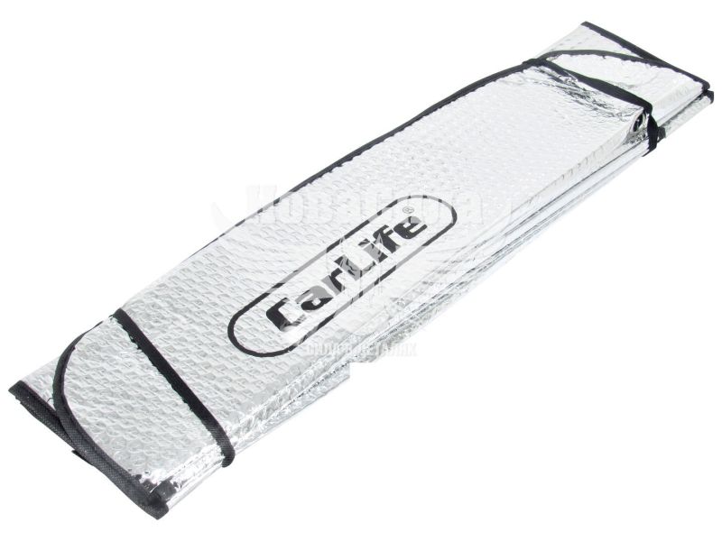 Шторка сонцезахисна лобова (CarLife) 130x60см. срібн. (SS130)