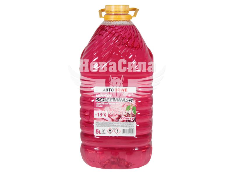Омивач скла зимовий (Auto Drive) -19 Cherry 5л. (ПЕТ) (AD0142)