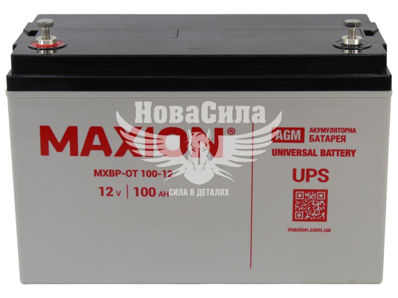 АКБ UPS 12V 100-А/Ч L+ (Maxion) (333х173х217) (mx12v100)