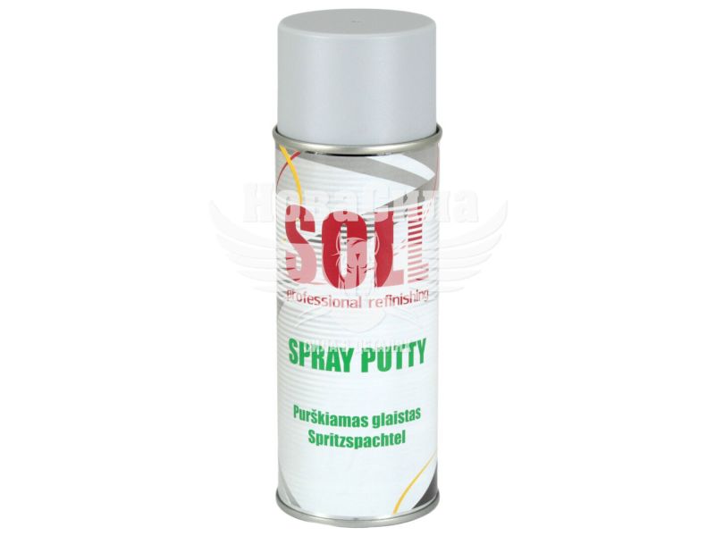 Шпаклівка (SOLL) розпилююча Spray Putty 0,4л. (сіра) (S700023)