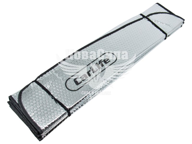 Шторка сонцезахисна лобова (CarLife) 145x70см. срібн. (SS145)