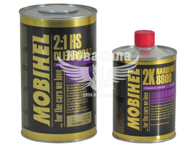 Лак акриловий (HELIOS Mobihel) HS anti-scratch 1л.+ затверджувач 8800 0,5л. 2:1 (2К-2:1 / 2К-8800)