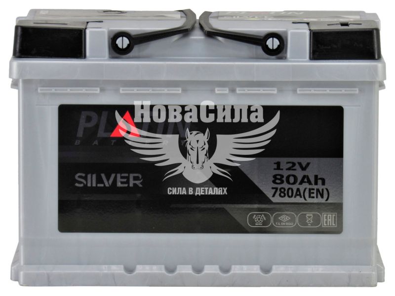 АКБ 80-А/Ч (Platin) Silver (R+) 780A обсл. з пробк. (275х175х190мм.)