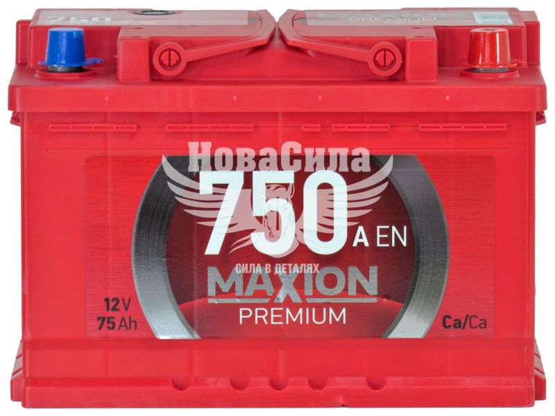 АКБ 75-А/Ч (Maxion) Premium TR (R+) 750A (276х175х190мм.)