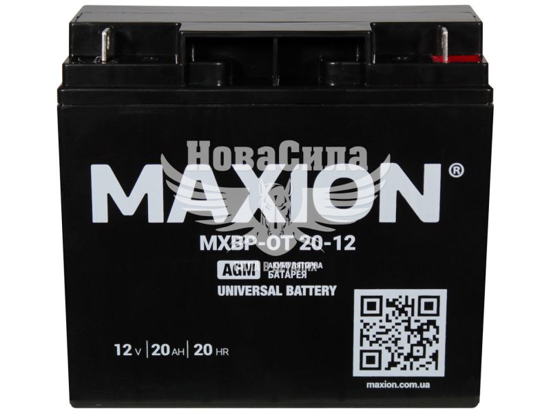 АКБ UPS 12V 20-А/Ч R+ (Maxion) (181х77х167) (OT 20-12)