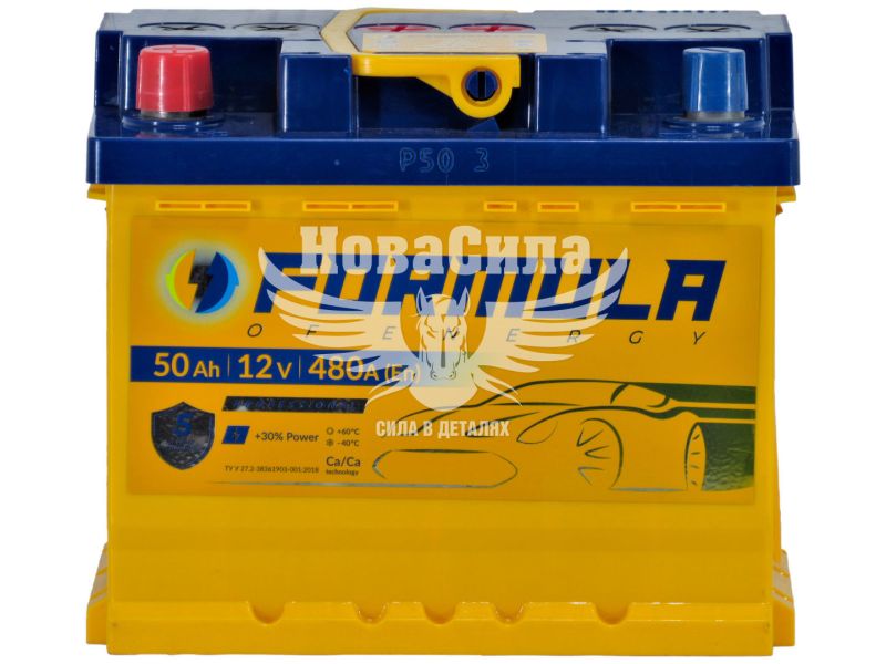 АКБ 50-А/Ч (Formula) Professional (L+) 480А (207х175х175мм.)