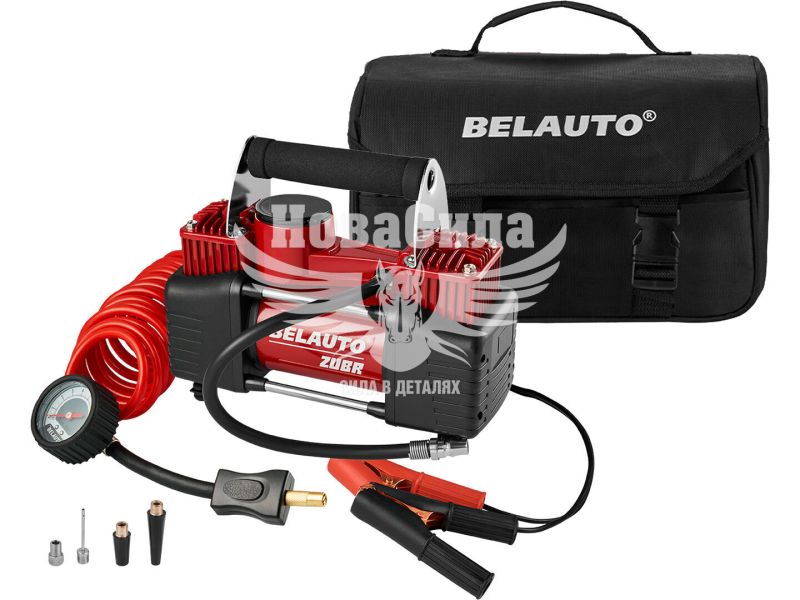 Компресор автомобільний (Belauto) до АКБ 2-ох цилінд. 90л/хв. (Zubr) (BK45)