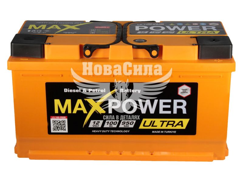 АКБ 100-А/Ч (MaxPower) Ultra (R+) 950A (352х175х190мм.) (TM75A750R)