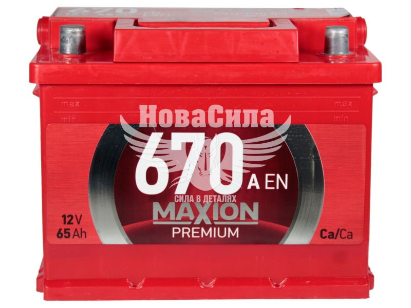 АКБ 65-А/Ч (Maxion) Premium (L+) 670A (242х175х190мм.)