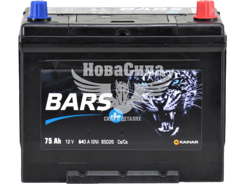 АКБ Азія 75-А/Ч (Bars) (R+) 640A (258х173х220мм.) (070 20 38 01 0031 09 11 0 L_BA)
