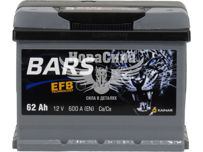 АКБ 62-А/Ч (Bars) EFB (R+) 600A (062 13 32 02 0211 05 06 0 L_BS)