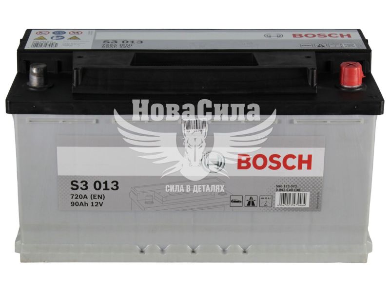 АКБ 90-А/Ч (Bosch) S-3 (R+) 720A (353х175х190мм.) (0092S30130)