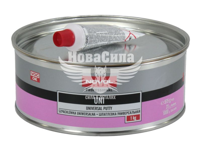 Шпаклівка (Novol) універс. Uni 1,0кг. (1103)