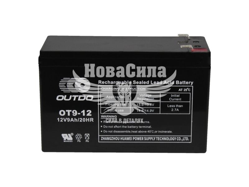 АКБ UPS 12V 9-А/Ч L+ (Outdo) (151х65х100)