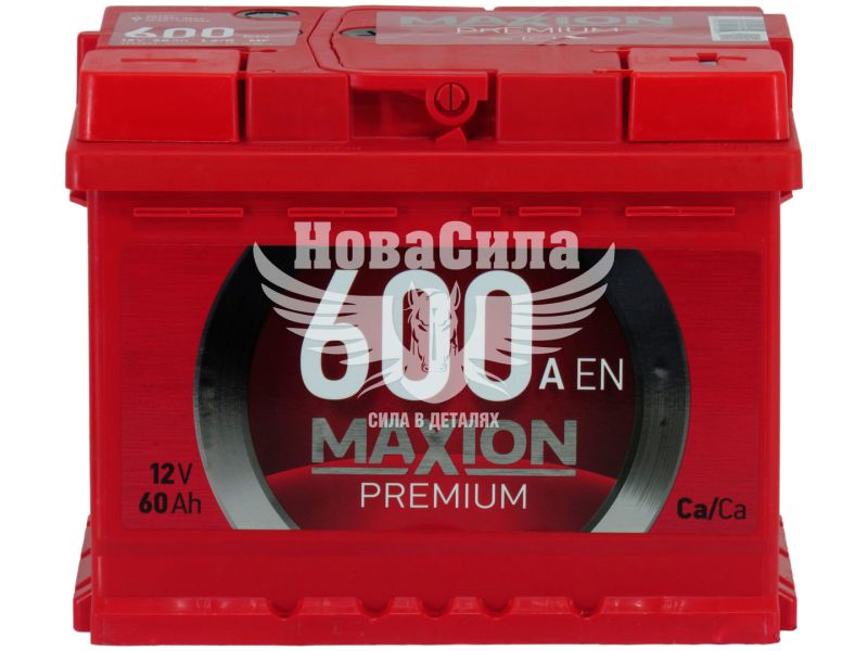 АКБ 60-А/Ч (Maxion) Premium TR (R+) 600A обсл. з пробк. (242х175х190мм.)