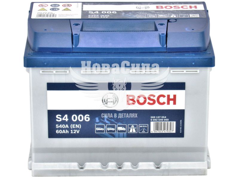АКБ 60-А/Ч (Bosch) S-4 (L+) 540A (0092S40060)