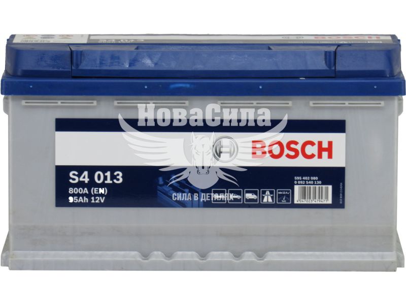 АКБ 95-А/Ч (Bosch) S-4 (R+) 800A (353х175х190мм.) (0092S40130)