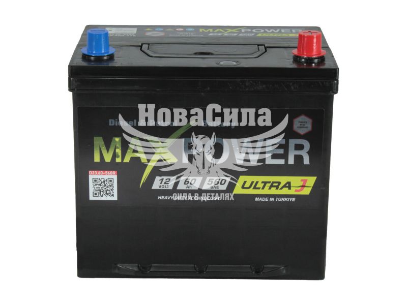 АКБ Азія 60-А/Ч (MaxPower) ULTRA J (R+) 560A (240x125x223мм.) (TM75A750R)