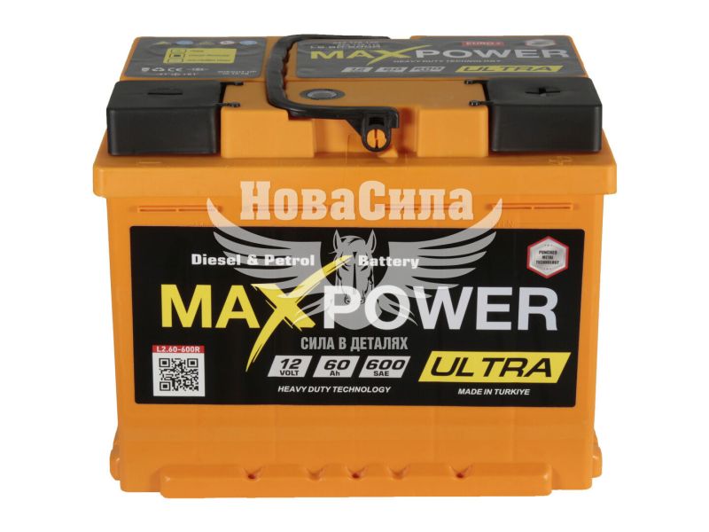 АКБ 60-А/Ч (MaxPower) Ultra (R+) 600A (242x175x190мм.) (TM75A750R)