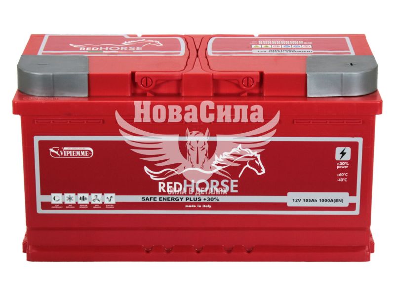 АКБ 105-А/Ч (Red Horse) Safe Energy (R+) 1000A (353х175х175мм.) (Італія)