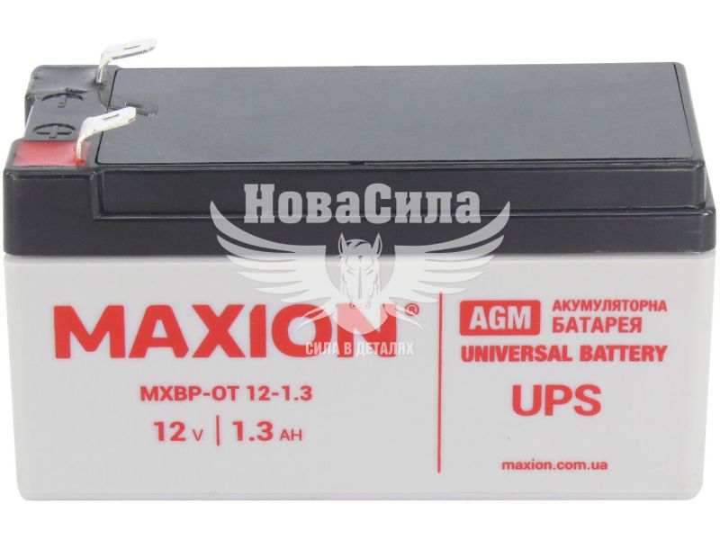 АКБ UPS 12V 1,3-А/Ч R+ (Maxion) (97х45х59) (OT 1.3-12)