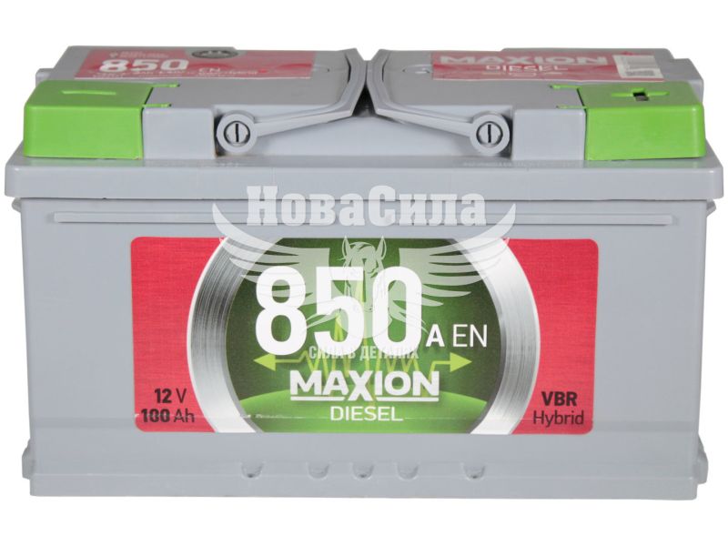 АКБ 100-А/Ч (Maxion) Diesel MF (R+) 850A (353х175х190мм.)