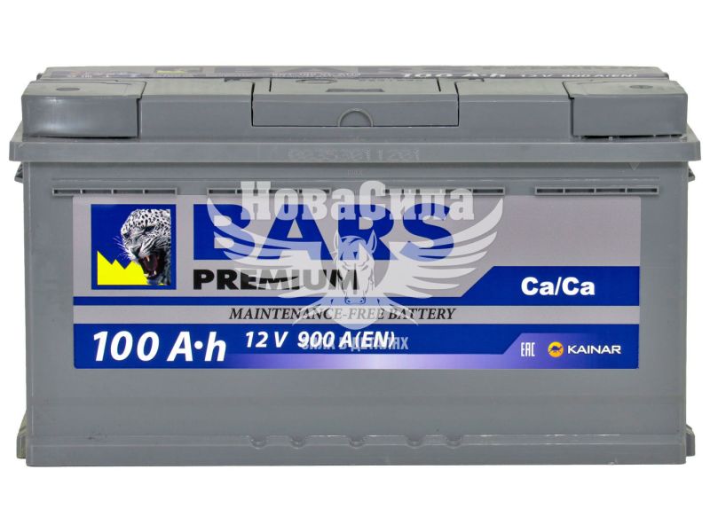АКБ 100-А/Ч (Bars) Premium (R+) 900A (353х175х190мм.) (100 10 1201 0021 09 11 0 L_BP)
