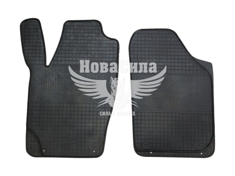 Автокилимки в салон Skoda Fabia I-II з99-14р.в. (Polytep) (гумові) кт.-2шт. передні