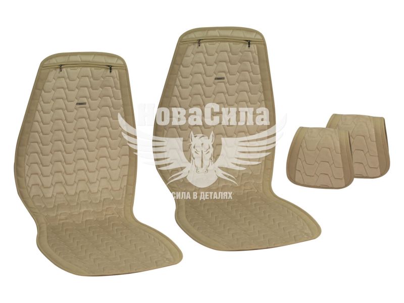 Накидки на сидіння (Beltex) преміум перед. Chicago (к-т.-2шт.) бежеві (BX85550)