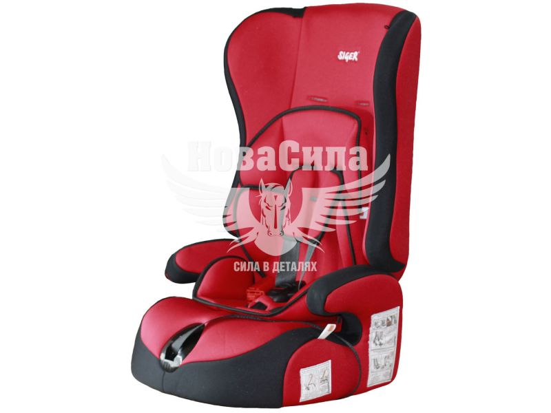 Автокрісло (Siger) ПРАЙМ червоне (група 1, 2, 3) (00000000011)