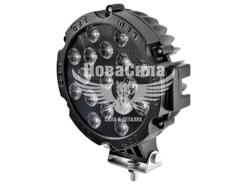 Фара світлодіодна LED 51W 6000К (OFF ROAD) (175х170х65мм.) (BOL1703F)