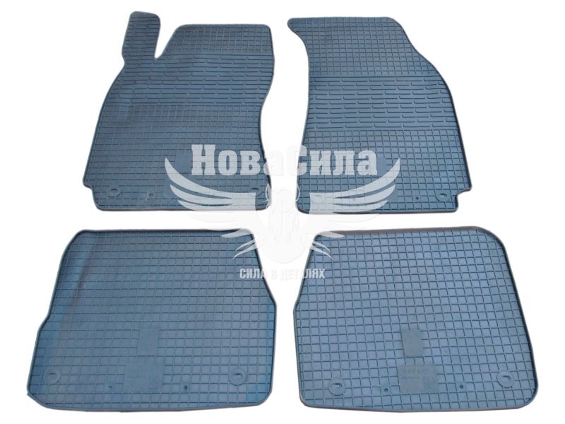 Автокилимки в салон Skoda Super B I з01-08р.в. (Budget) (гумові) кт.-4шт.