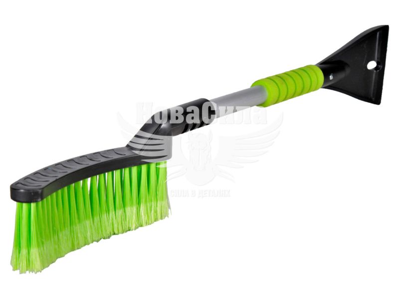 Щітка з скребком (Bi-Plast) 63см. з тверд. губк. на ручці (BP-63)