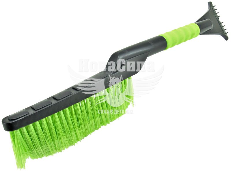 Щітка з скребком (Bi-Plast) 55см. з тверд. губк. на ручці (BP-55)