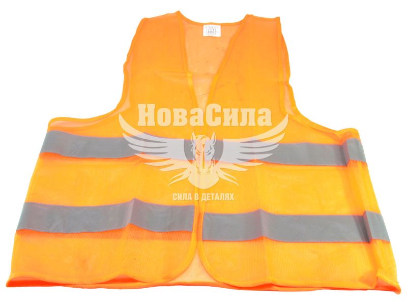 Жилет сигнальний (Zollex) XL оранж. 60гр. (аварійка отражаюча) (12035)
