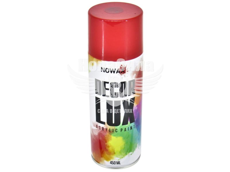 Фарба-спрей (Nowax) Decor Lux Рубіново-червоний 450мл. (RAL 3003) (NX48024/NX65024)