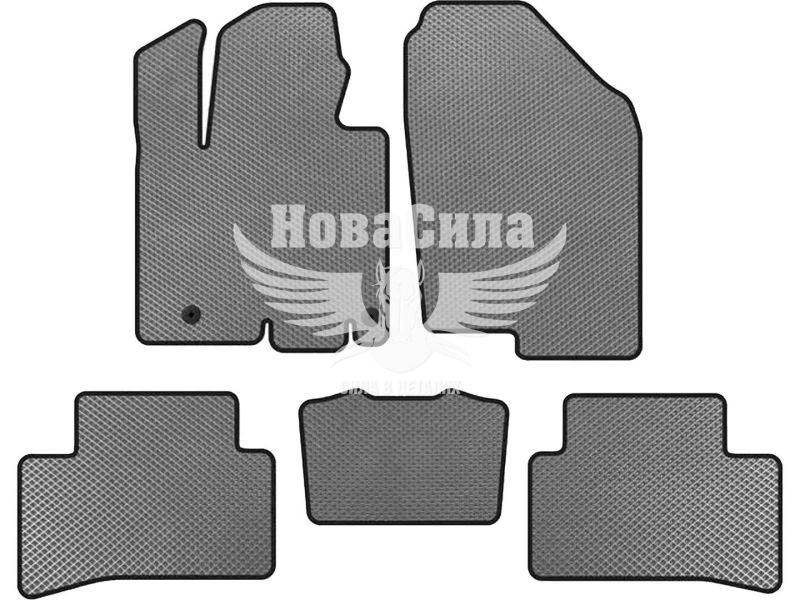 Автокилимки в салон Hyundai Tucson NX4 з21р.в. (Digital Designs) (EVA) (Етилвінілацетат) кт.-5шт (сірі) (eval-hu-115-44)