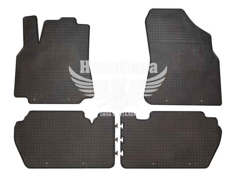 Автокилимки в салон Citroen Berlingo з08-18р.в. (Polytep) (гумові) кт.-4шт.