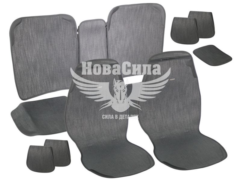 Накидки на сидіння (Beltex) преміум перед.+зад. Verona (к-т.-4шт.) чорні (BX82100)