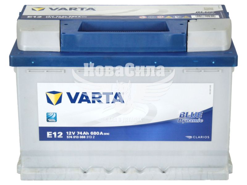 АКБ 74-А/Ч (Varta) Blue Dynamic (L+) 680А (278x175x190мм.) (5740130683132)