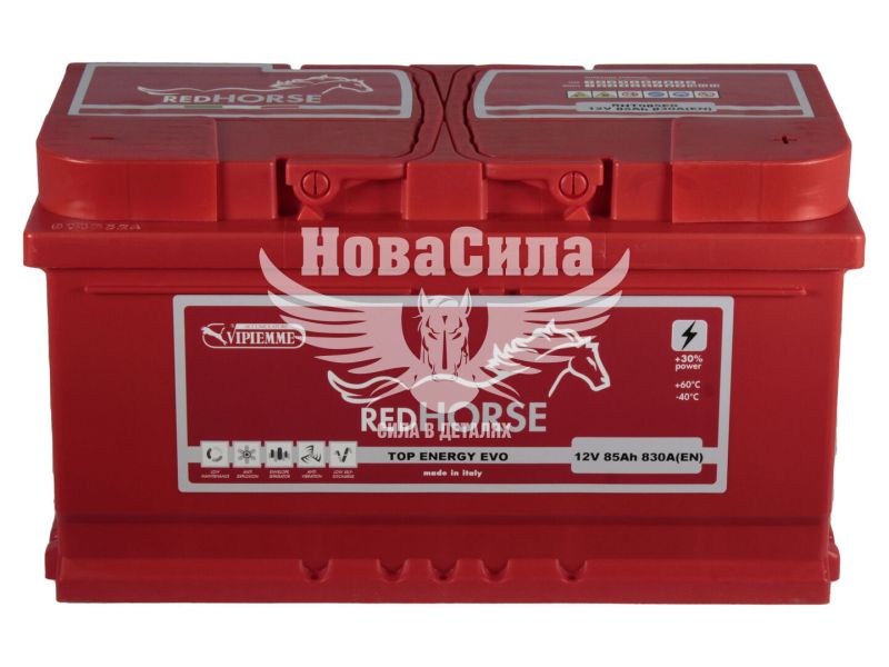 АКБ 85-А/Ч (Red Horse) Top Energy (R+) 830A (310х175х175мм.) (Італія) (RHT085E0)