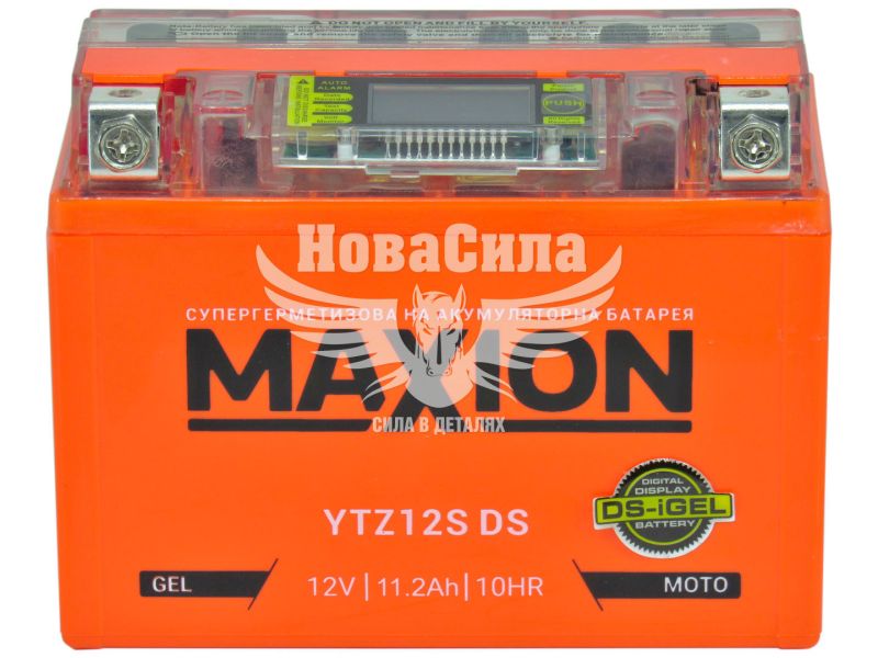АКБ мото гелевий 12V 11-А/Ч L+ (Maxion) (150х87х110) (YTZ12S GEL)