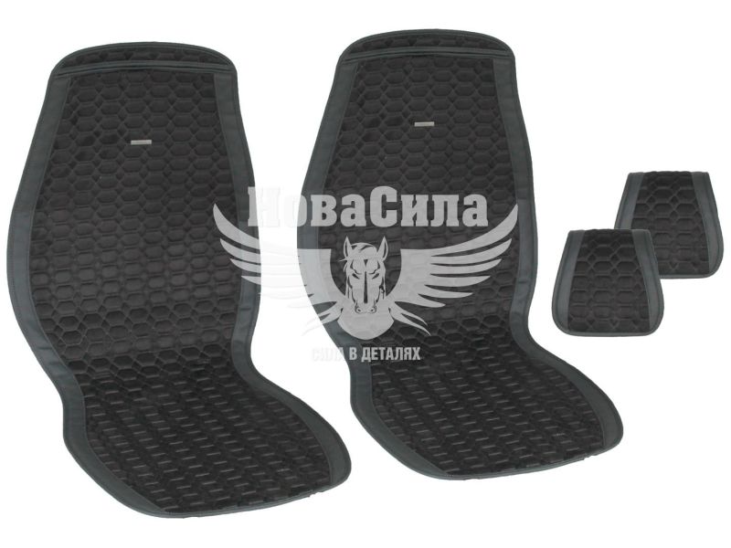 Накидки на сидіння (Beltex) преміум перед. Monte Carlo (к-т.-2шт.) чорні (BX81150)