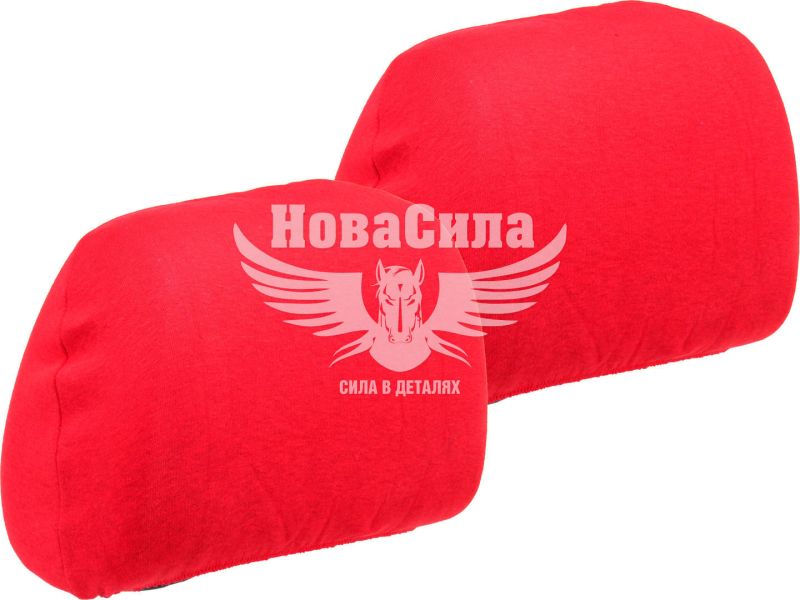 Чохли на підголовники (Beltex) Унів. червоні Cotton (к-т.-2шт.) (BX92600)